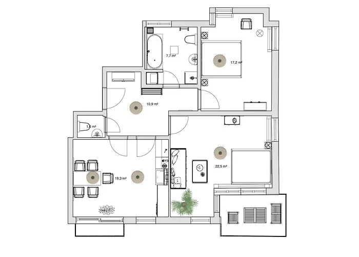 Pineapple - Zwinger Viii - 85qm - 1x Free Parking Apartament